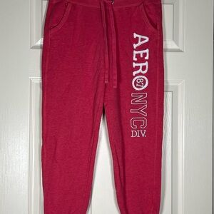 Aeropostale Pink Jogger Capri Pants